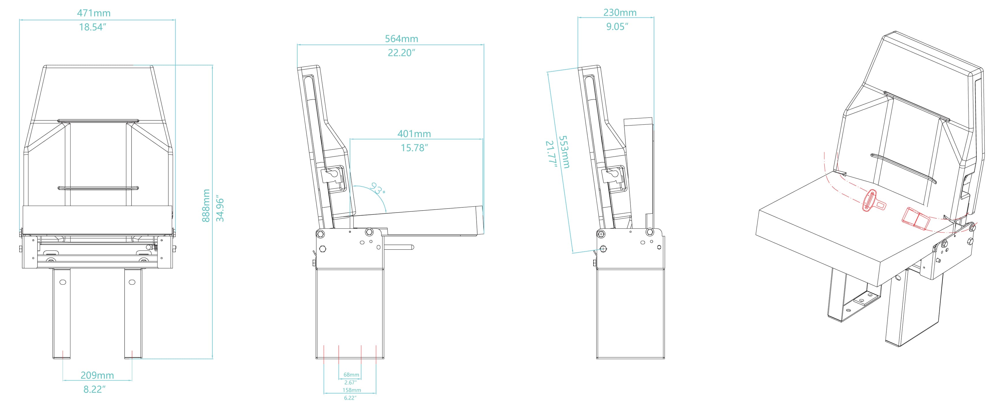 fold seat van from Xiamen Van Seat