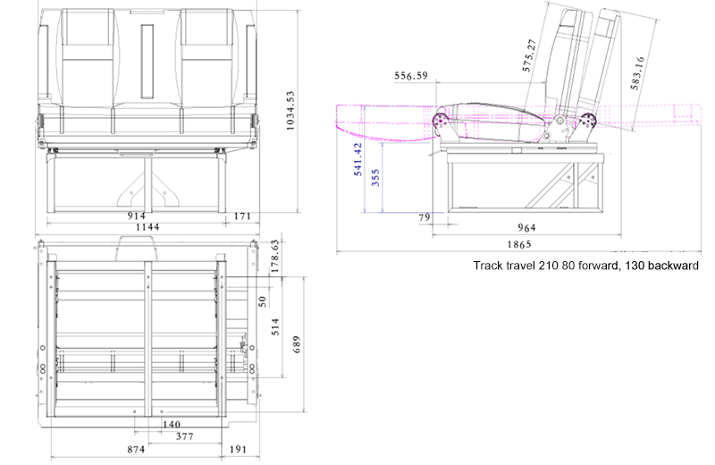 RIB seats detail