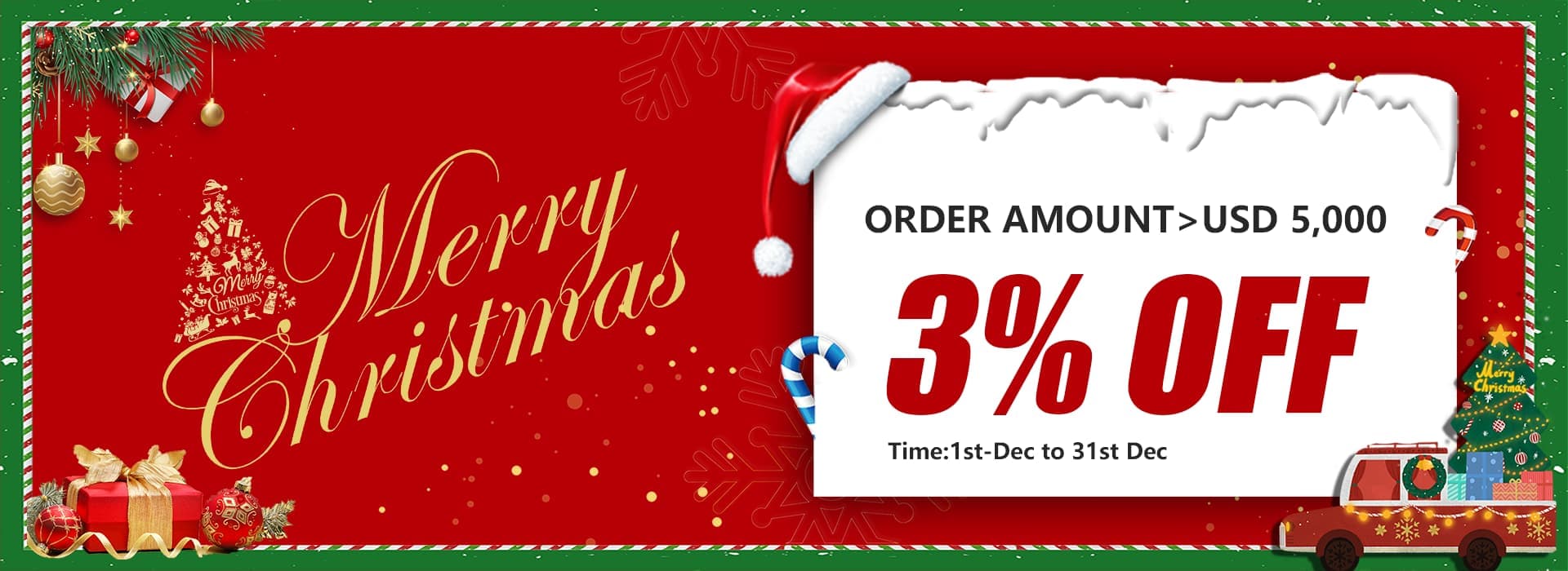 Xiamen Van Seat Notice: Christmas Order Discount