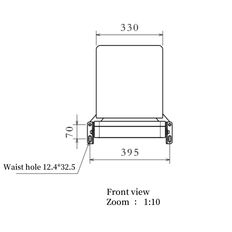 Tourist bus seats size