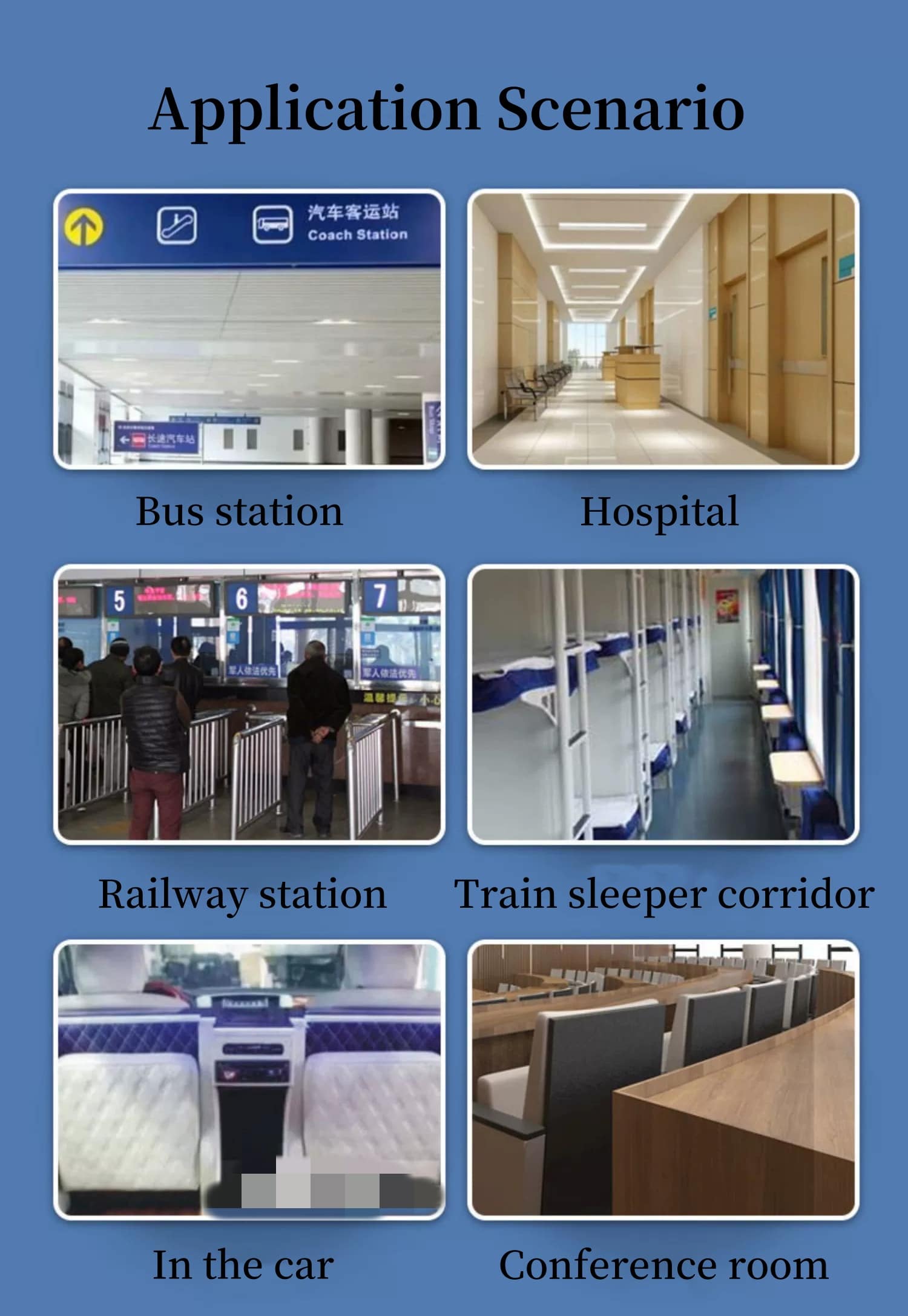 Tourist bus seat application scenarios