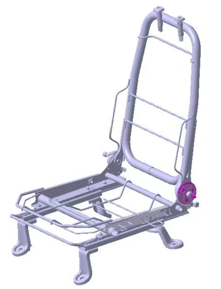 Unilateral angle adjuster seat