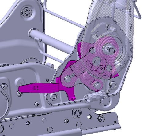 Non continuous angle adjuster