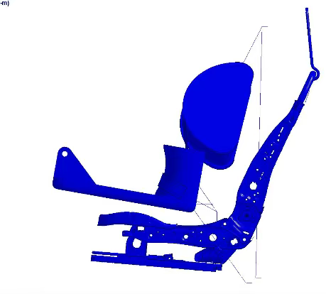 Strength test of seat belt fixing point