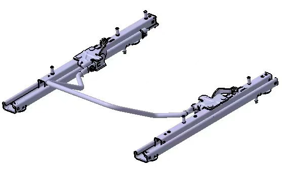 External unlocking manual slide rail