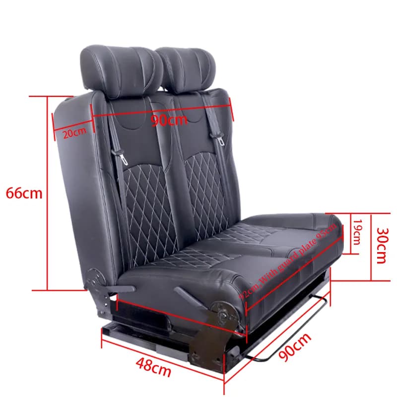 van bench seat size