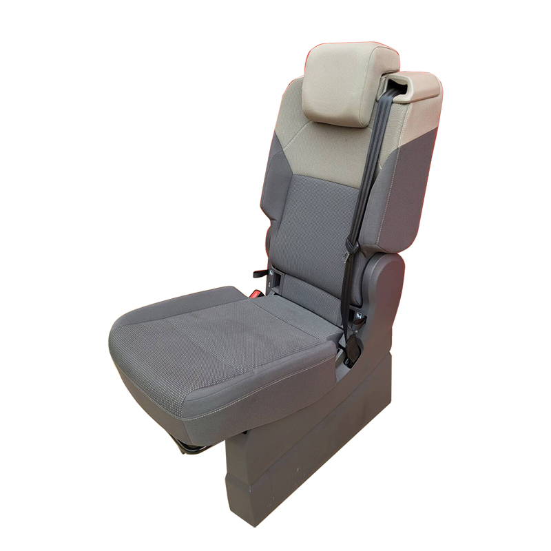 folding van seat with seatbelt